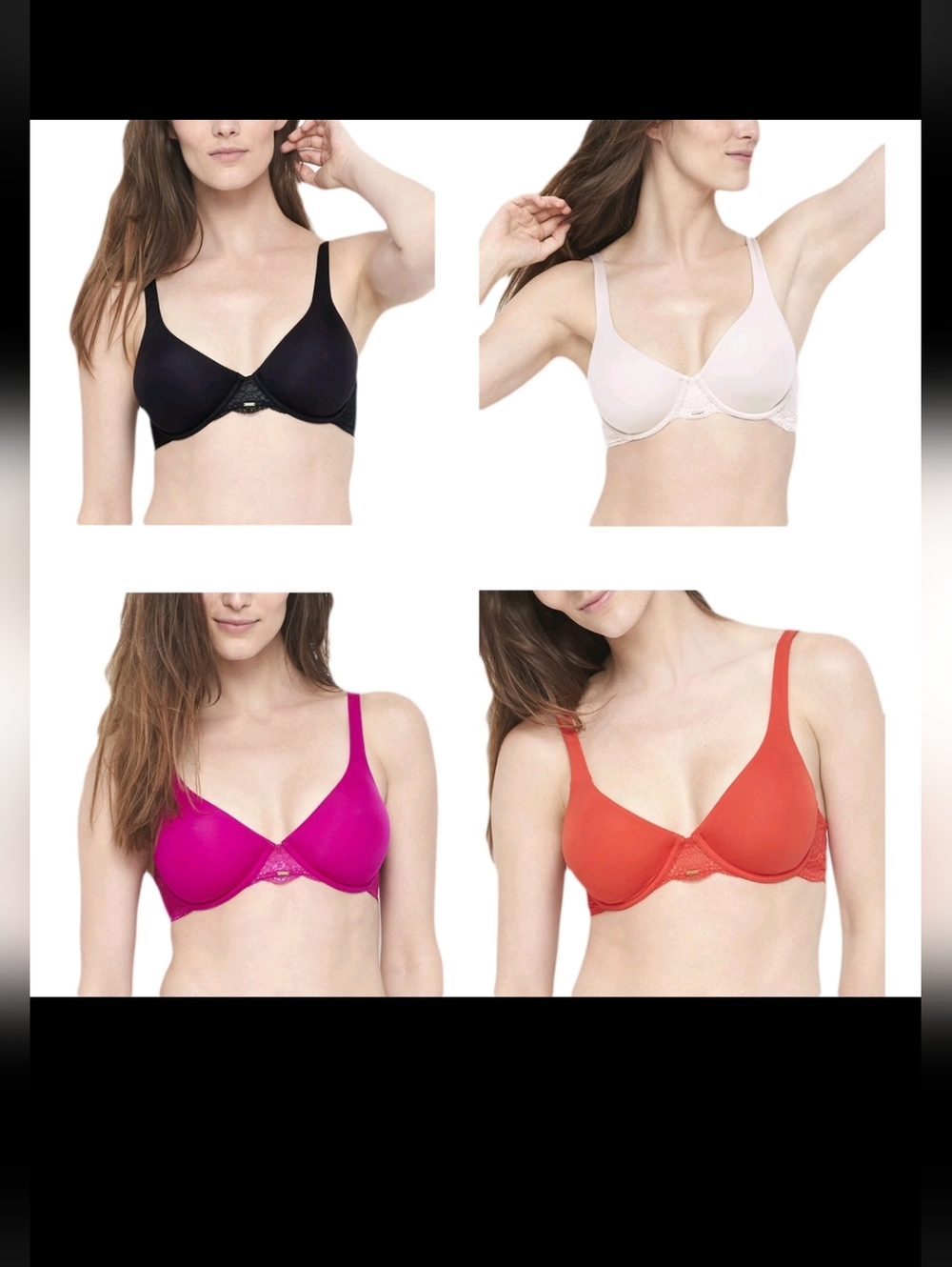 Retail $47 BeMe NYC Women's Rough & Tumble Unlined Lace Demi Bra